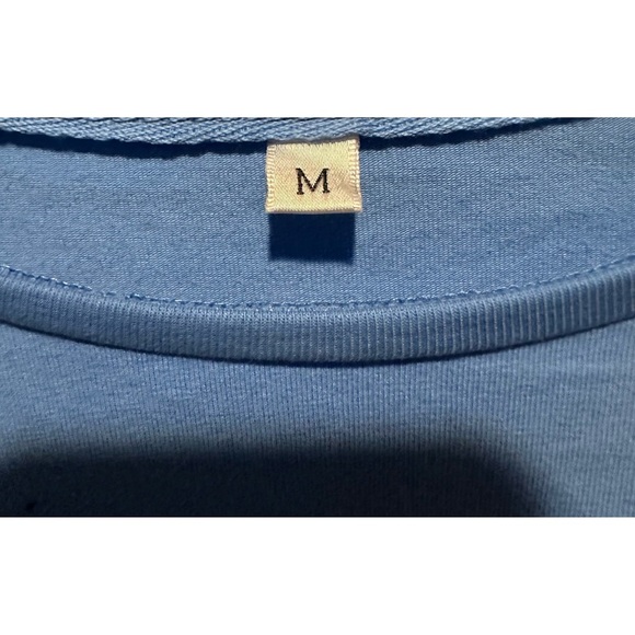 No Brand Women’s‎ Long Sleeve Crop Top Size Medium - Blue - Picture 2 of 3